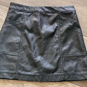 Art Class Faux Leather Skirt, 6/6X